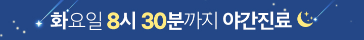 화요일 8시30분까지 야간진료