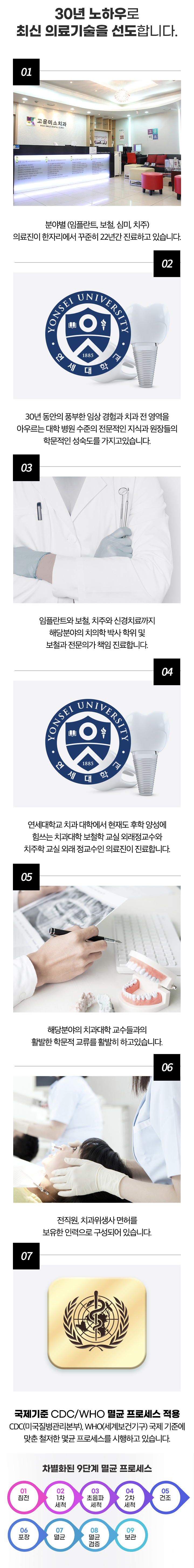 30년 노하우로 최신 의료기술을 선도합니다.